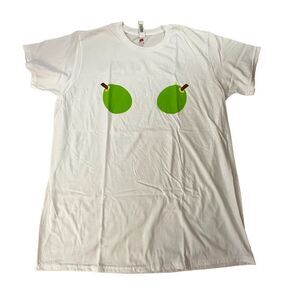 Unbranded ~ Womens White Tee ~ “Grab Life by the Ulu’s” ~ size XL ~ NWT